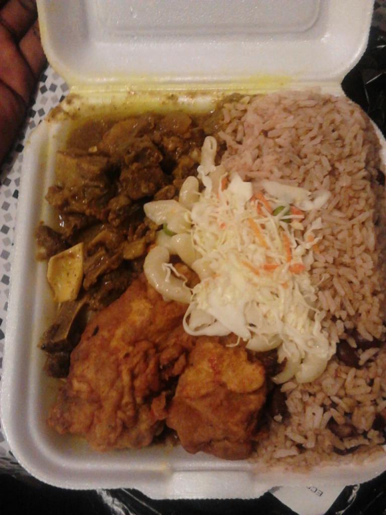 Name:  Luxurious Carib  Tours Jamaica, Curry Goat, fried Chicken and Rice and Peas.jpg
Views: 2016
Size:  87.0 KB