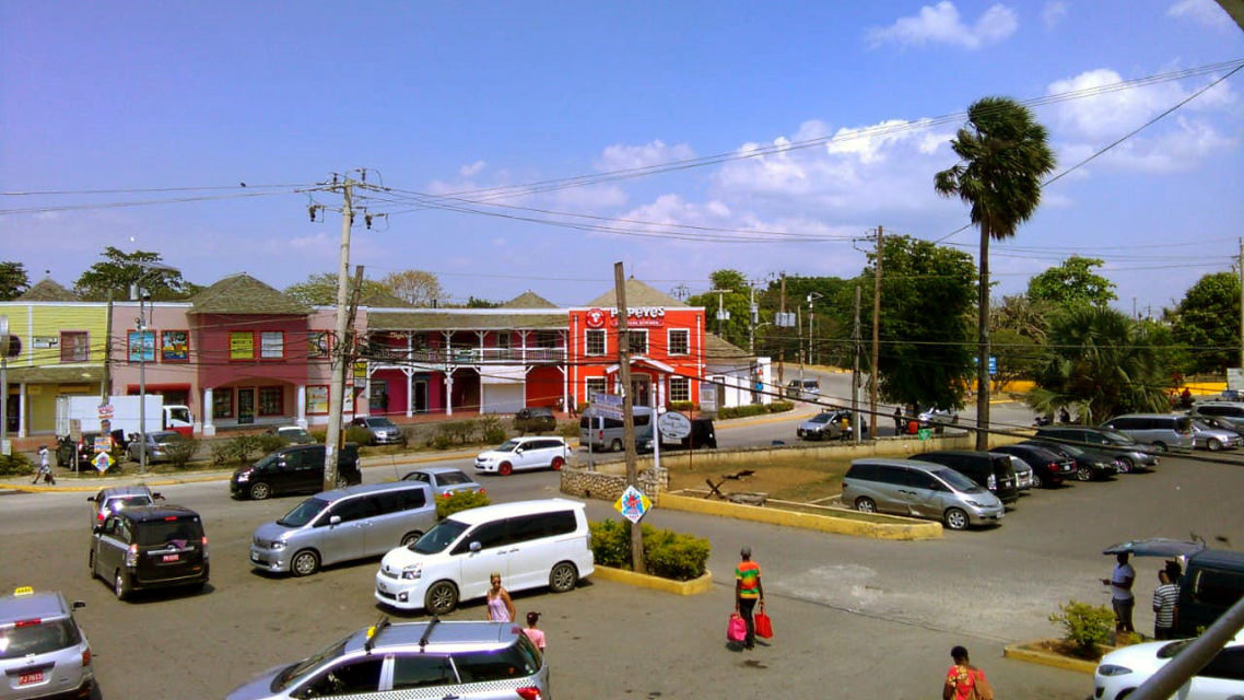 Roundabout March 27th, 2020 in Negril Jamaica