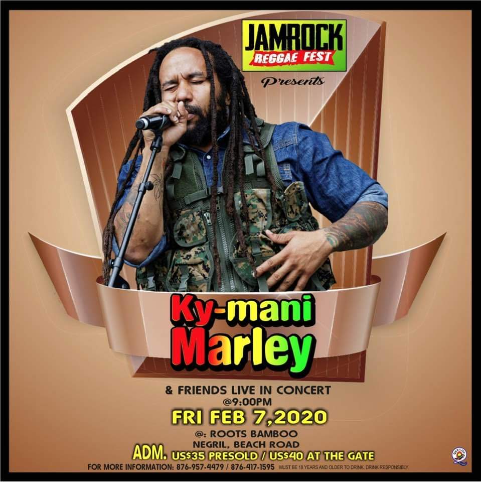 Ky-mani Marley Live January 19th, 2020 in Negril Jamaica