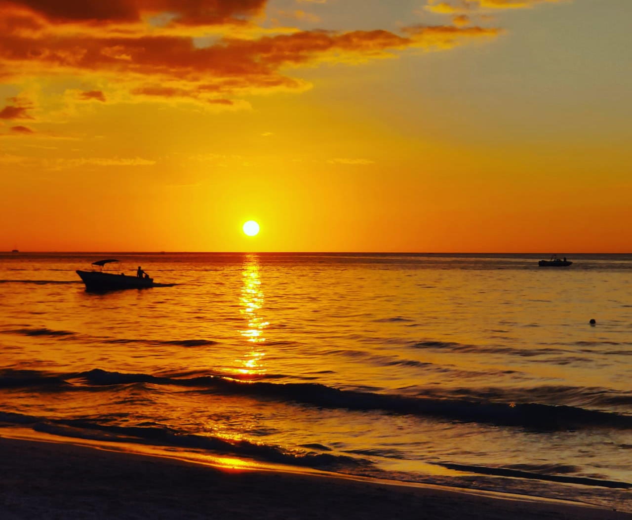 Sunday Sunset January 12th, 2020 in Negril Jamaica