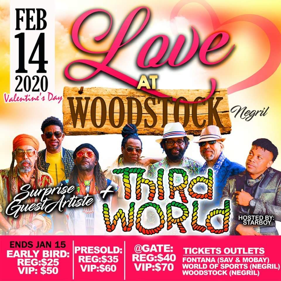 Third World Live February 8th, 2020 in Negril Jamaica