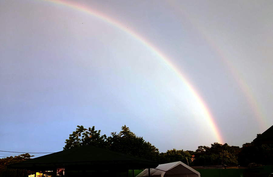 Double Rainbow September 13th, 2020 in Negril Jamaica