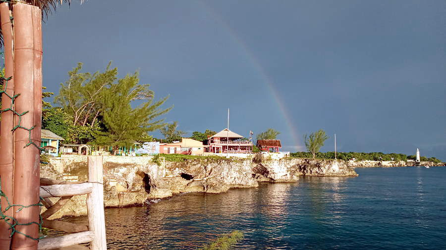 Rainbow Over Rick's September 17th, 2020 in Negril Jamaica