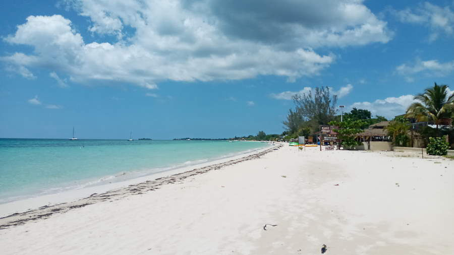 Strange Rain, Beautiful Beach September 18th, 2020 in Negril Jamaica