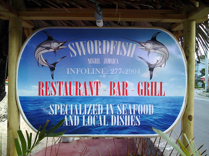 Swordfish on the West End in Negril Jamaica