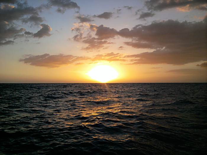 Sunset at Sea in Negril Jamaica