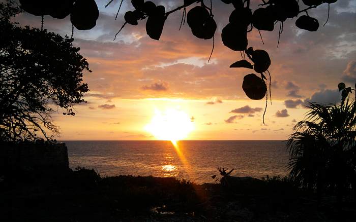 A Cliff Sunset in Negril Jamaica