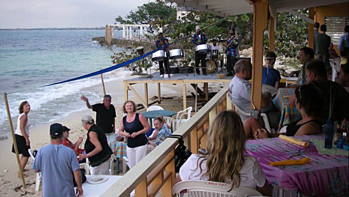 Steel Drum Party at Canoe in Negril Jamaica