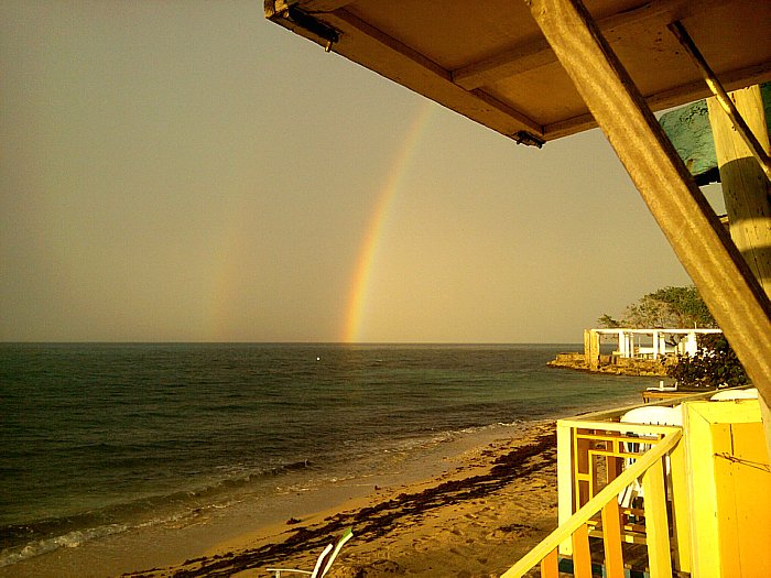 Rainbows at Canoe in Negril Jamaica