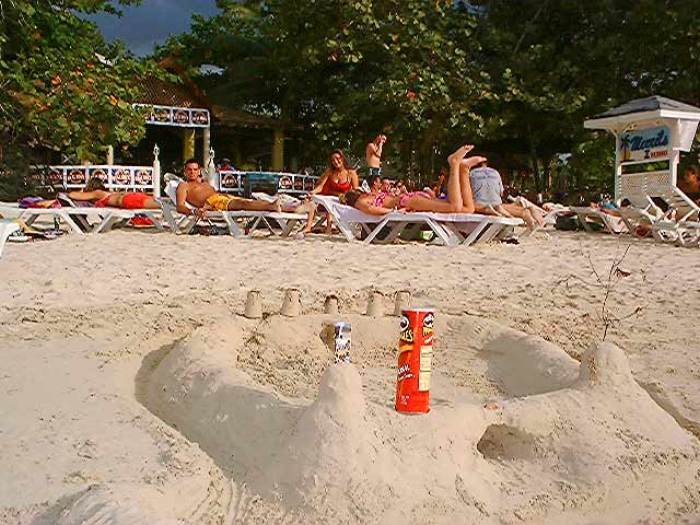 Sand Castle in Negril Jamaica