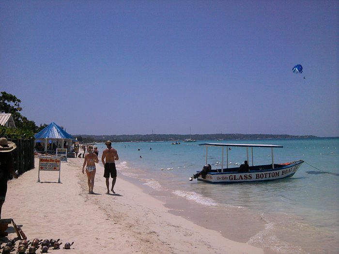 A  Stroll On The Beach in Negril Jamaica