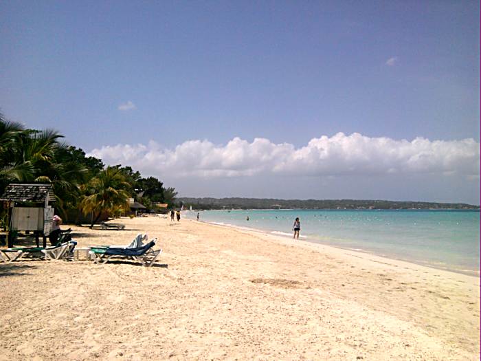 Strolling the Beach in Negril Jamaica