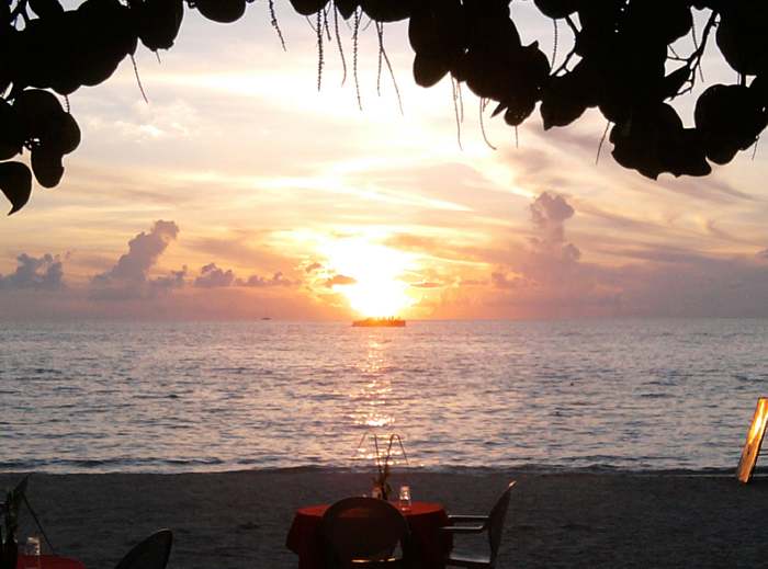 Sunset at Sun Beach in Negril Jamaica