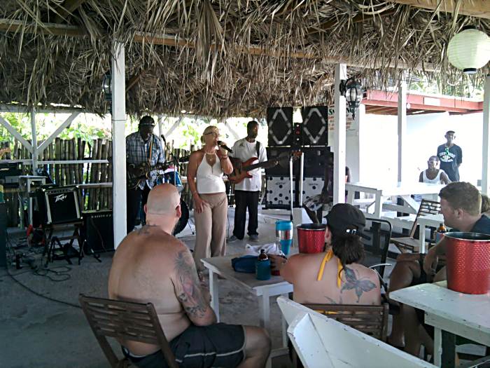 Agneta at Drifters in Negril Jamaica