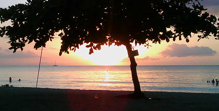 Sunset on the Beach in Negril Jamaica