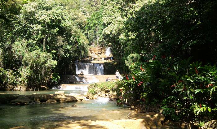 YS Falls in Negril Jamaica
