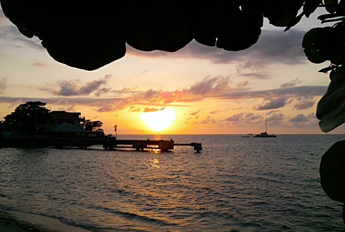 Sunset at Canoe in Negril Jamaica