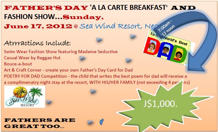 Father's Day at Sea Wind in Negril Jamaica