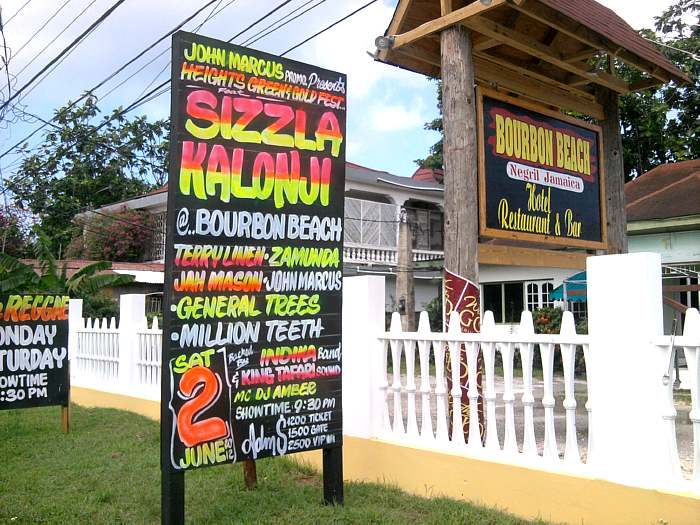 Sizzla at Bourbon Beach in Negril Jamaica