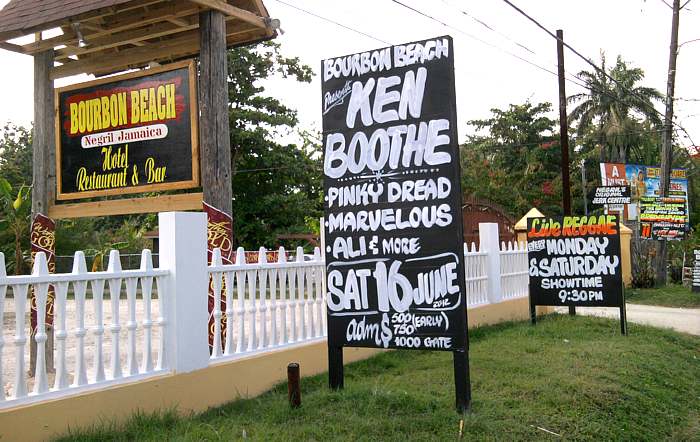 Ken Boothe at Bourbon Beach in Negril Jamaica