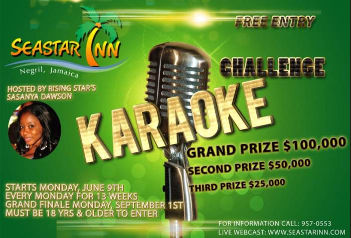 \Seastar's Karaoke Challange in Negril Jamaica