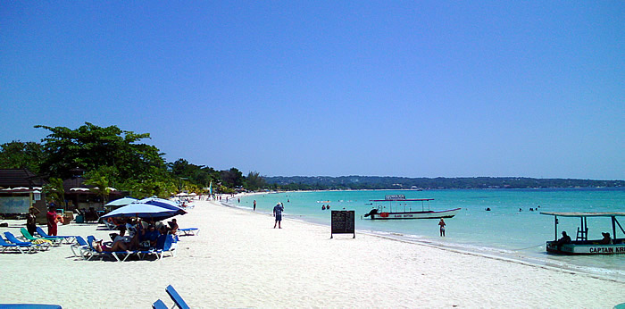 Seven Mile Beach in Negril Jamaica