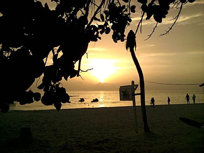 Sunset of the Wek in Negril Jamaica