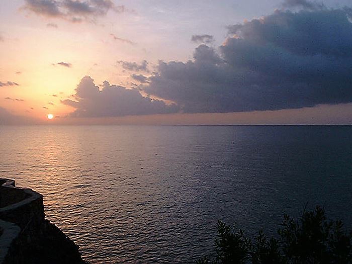 Sunset on the Cliffs in Negril Jamaica
