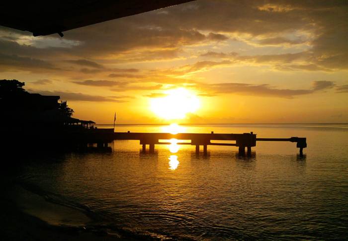 Sunset at Canoe in Negril Jamaica