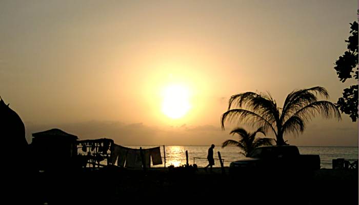Sunset at One Mile in Negril Jamaica