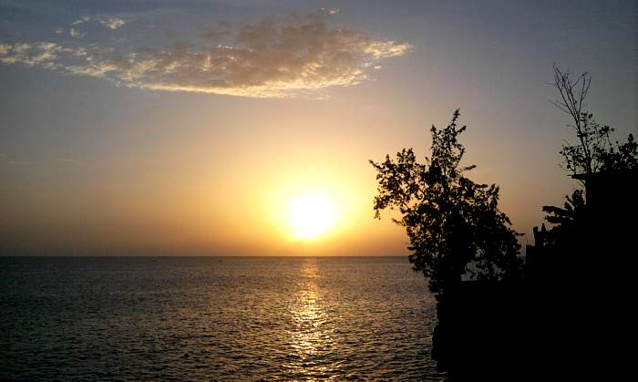 Sunset at Push Cart in Negril Jamaica