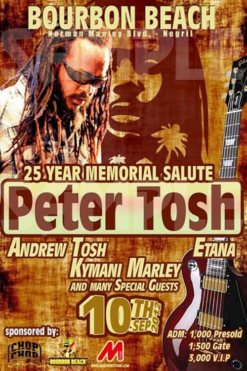 Tribute to Peter Tosh in Negril Jamaica