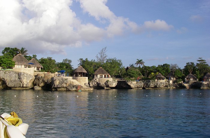 The Cliffs from the Sea in Negril Jamaica