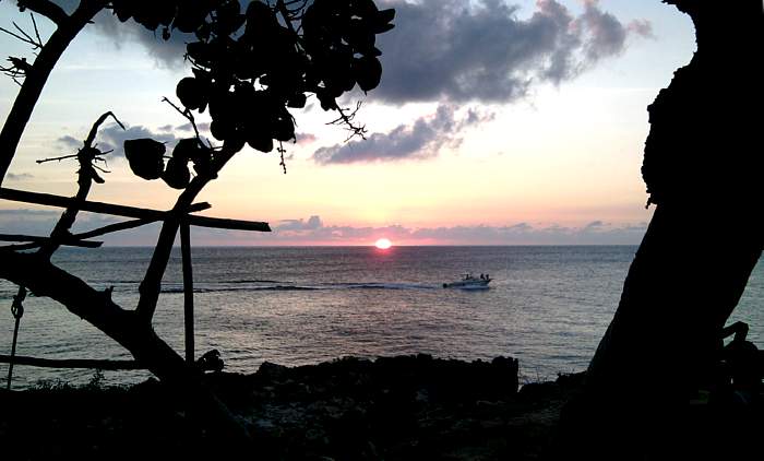 Sunset at 3-Dives in Negril Jamaica