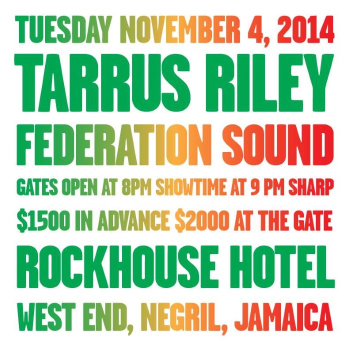 Tarrus Riley at Rockhouse in Negril Jamaica