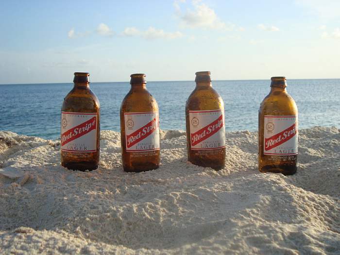 Ice Cold Red Stripe in Negril Jamaica
