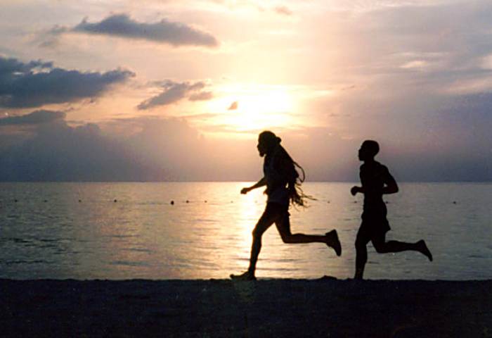 Sunset Beach Run in Negril Jamaica