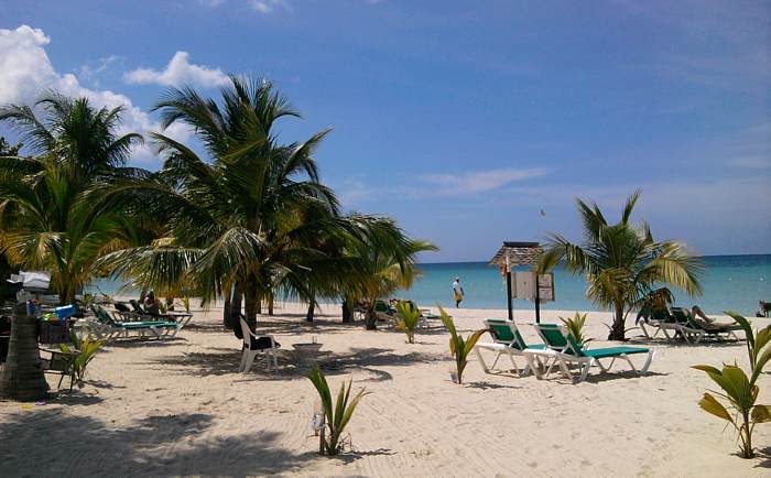 A View on the Beach in Negril Jamaica