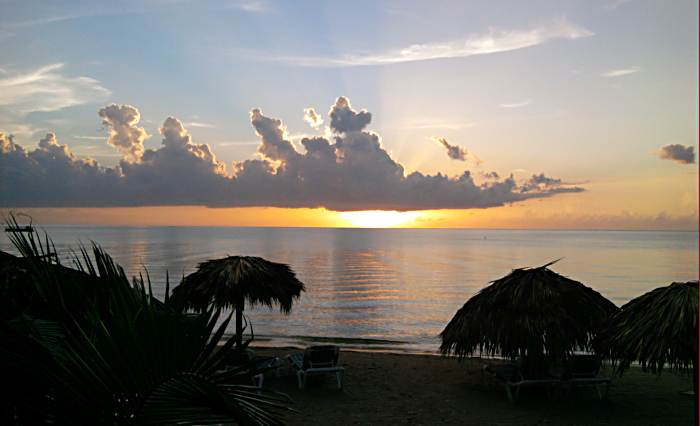 Sunset Rays in Negril Jamaica