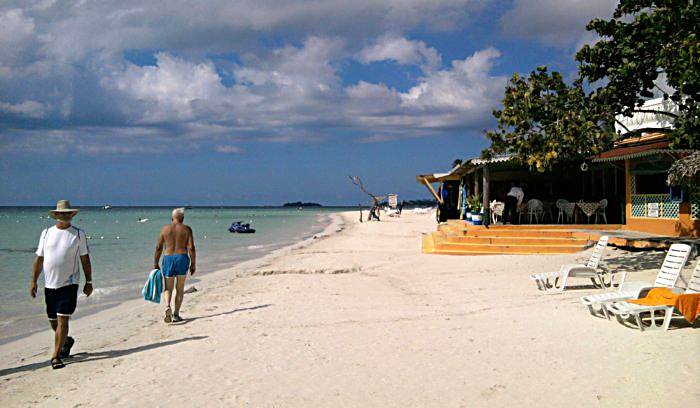 The Beach at Footprints in Negril Jamaica