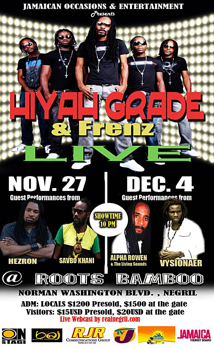 Hiyah Grade & Frenz Live in Negril Jamaica