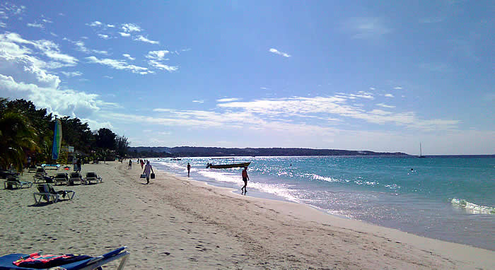 Novemberr Beach in Negril Jamaica