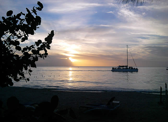 Last November 2014 Sunset in Negril Jamaica