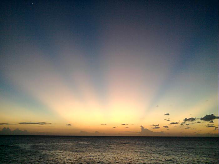 Sunset Rays in Negril Jamaica