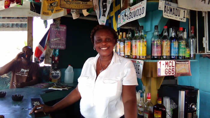 Sunnyside Bar with Maureen in Negril Jamaica