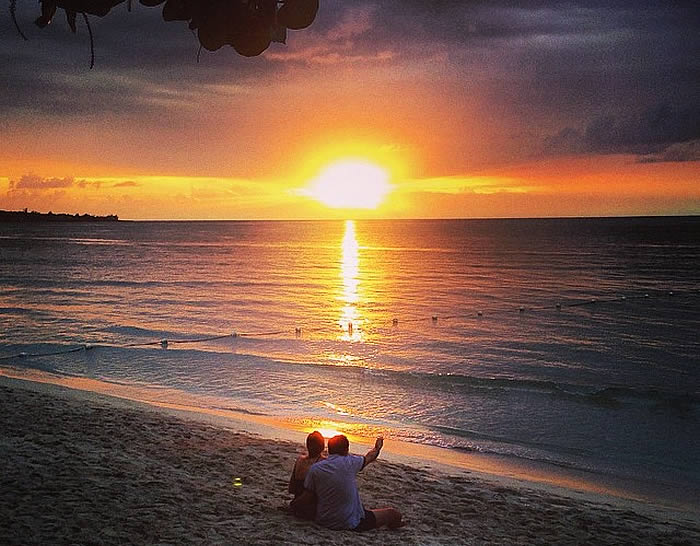 Sunset at Travelllers in Negril Jamaica