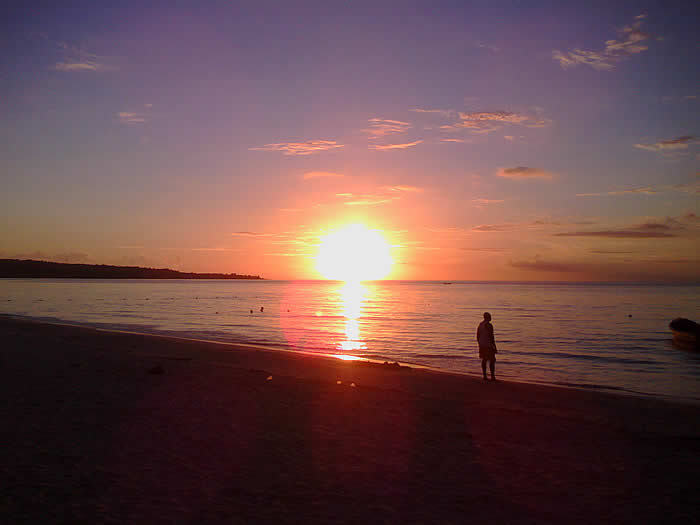 Sunset on the Beach in Negril Jamaica