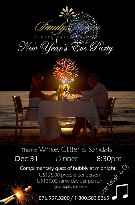 New Years Eveat Sandy Haven in Negril Jamaica